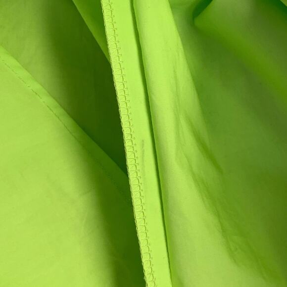 MM6 MAISON MARGIELA Size XS Green Neon Cotton Pointed Collar Long Sleeve Shirt - Picture 7 of 7